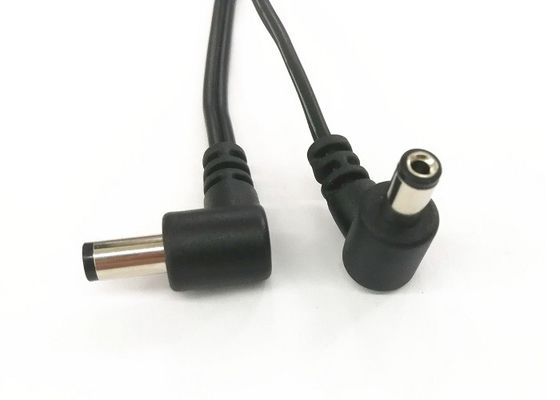दायां कोण औद्योगिक वायर हार्नेस डीसी पावर कॉर्ड Cat5e Utp 26awg / 4p Gy जैकेट